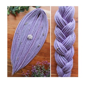 Wolldreads "Lilac Haze" - braids & accessories included -