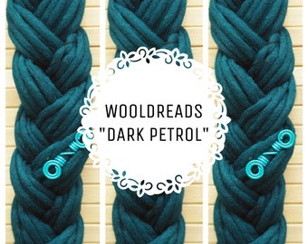 Wooldreads " Dark Petrol" - braids & accessories included -