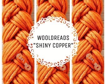 Wooldreads "Shiny Copper" - braids & accessories included -