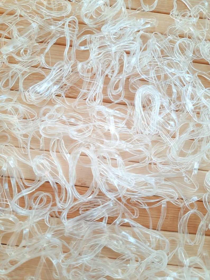 Clear Rubber Bands 50 X - Etsy