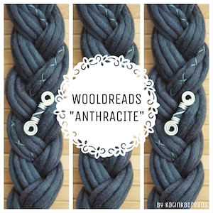 Wooldreads "Anthracite" - braids & accessories included -