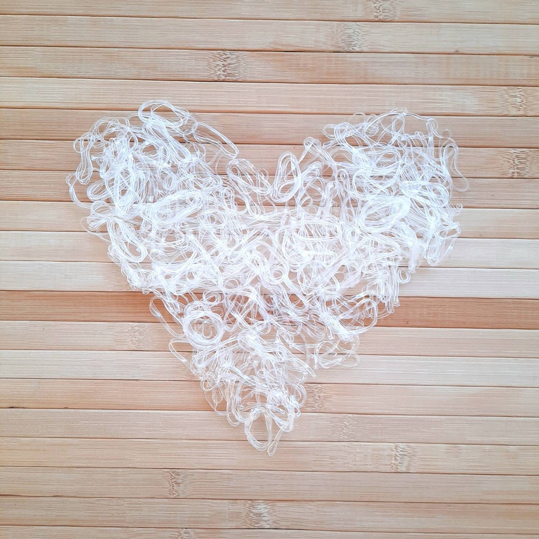 Clear Rubber Bands 50 X Etsy