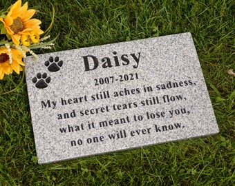 Large Granite Rectangle Pet Memorial Stone 16x10x1 - Free Shipping