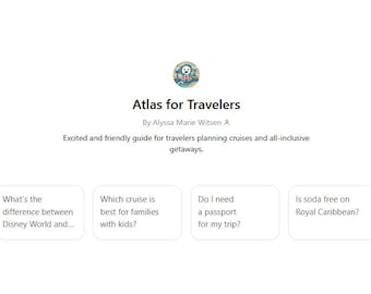 Travel Advisor Prompt Pack | AI Email and Social Media Templates | Cruise & Vacation Planner Tools | Atlas AI User Guide PDF