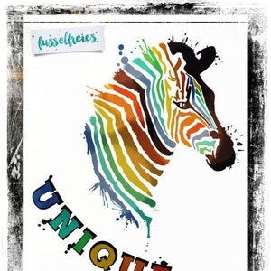 SVG DXF cut file Zebra HeadFusselfreies