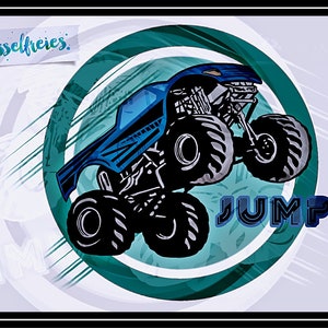 Monstertruck Vol2  DXF SVG Plotterdatei Fusselfreies