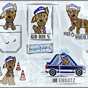 SVG DXF cut file Police Dog Freddy - German Shepherd  by Fusselfreies