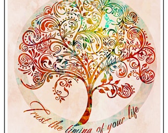 SVG DXF cut file Tree Of LifeFusselfreies