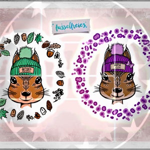 Boho Squirrel Plotter Fichier DXF SVG de Lint-Free