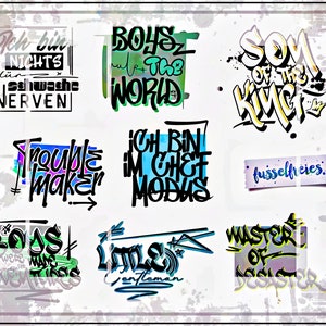 Boy Power - Troublemaker - Plotterdatei DXF SVG boys statements von Fusselfreies