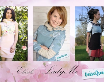 eBook &quot;LadyMe&quot; Hoodie / Sweater / Long Sweater (Dress) Size 34 - 50 - digital pattern for printing in A4 and A0 format (without layer) without NZ