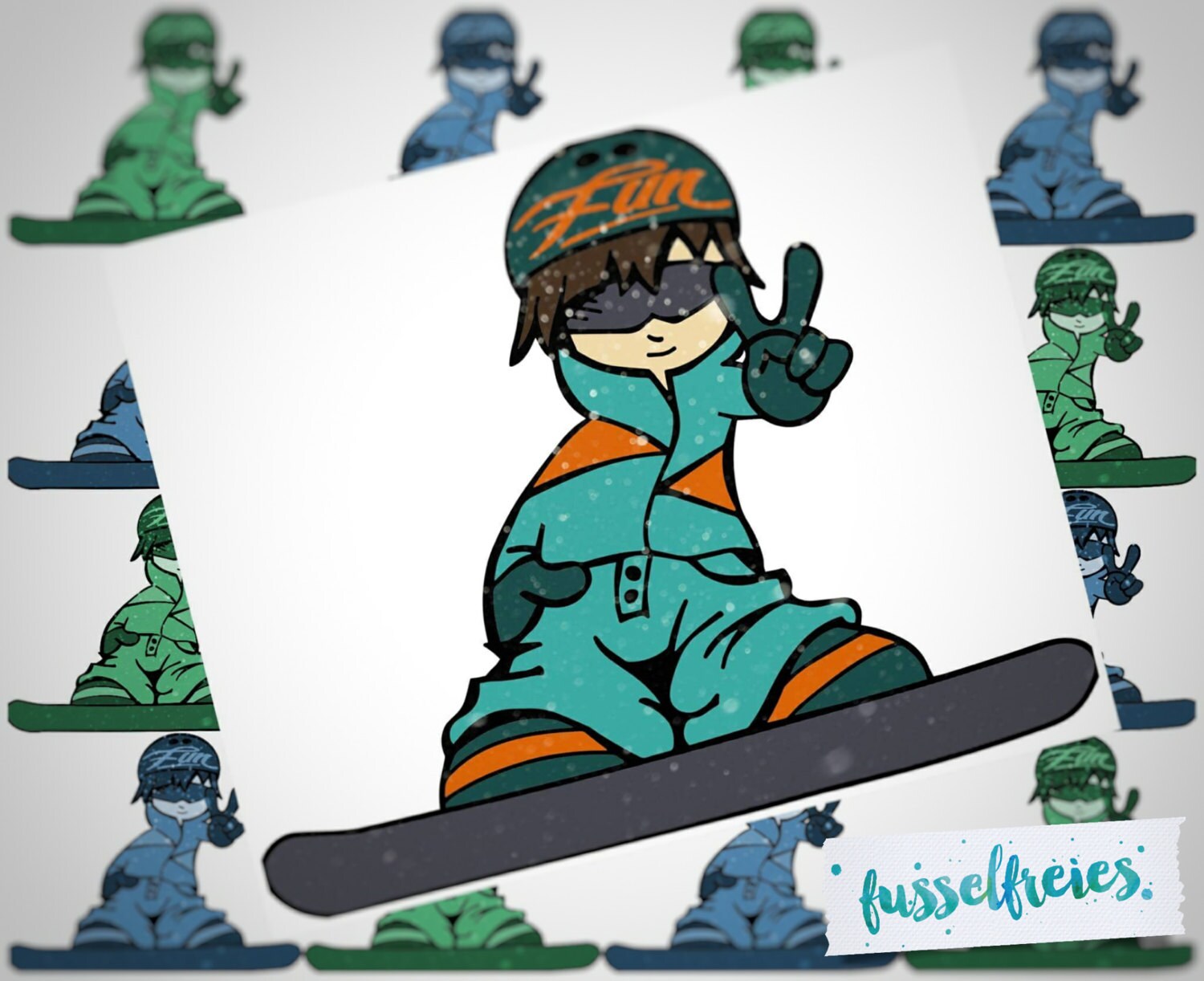 Plotterdatei Snowboard Junge Fusselfreies Plottervorlage | Etsy Singapore
