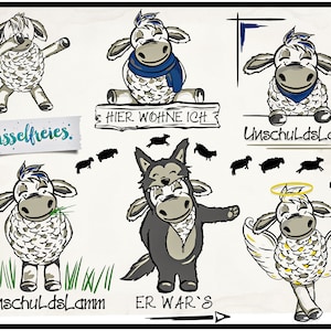 Plotter File (Innocence) Lamb - Lamb Sheep Wolf's Clothing DXF SVG di Lint Free