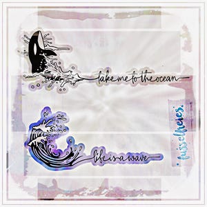 Vagues - Fichier traceur Fichier laser Orca, mer, maritime DXF SVG de Fusselfreies