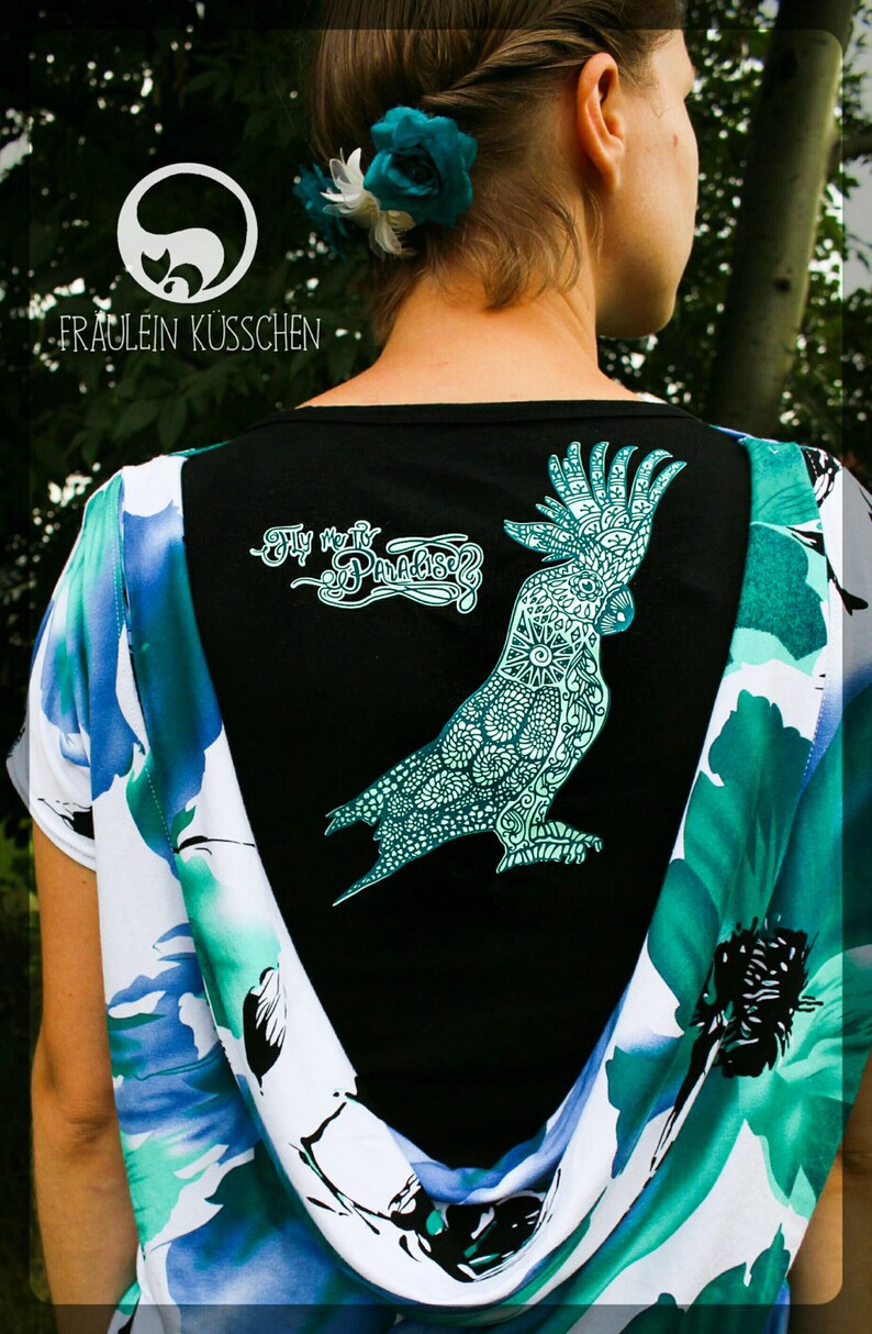 DXF SVG cut file series "Birds Of Paradise" Parrot Cockatoo Feather image 4