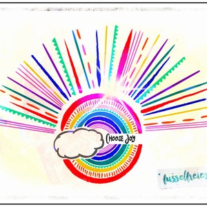 DXF SVG cut file Sun Rays In Rainbow Colors by Fusselfreies