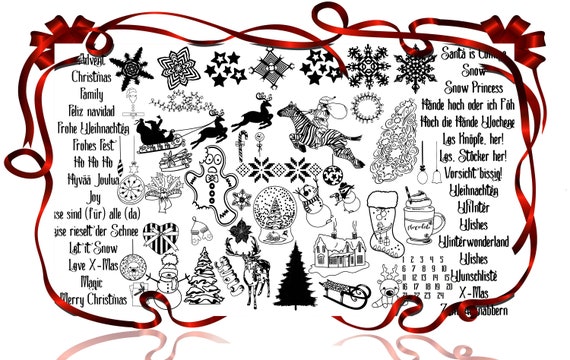 Plotter File Series Big Winter World Lint Free 40 Motifs Etsy