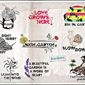 SVG DXF cut file My Garden  by Fusselfreies