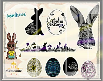 SVG DXF cut file Easter Designs 2022  by Fusselfreies