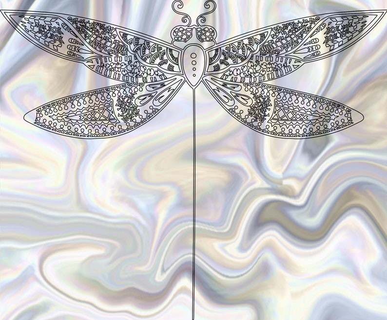 Download SVG DXF cut file Dragonfly svg Fusselfreies | Etsy