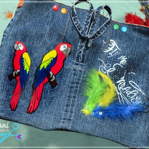 DXF SVG cut file series "Birds Of Paradise" Parrot Cockatoo Feather image 2