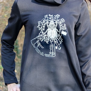 SVG DXF cut file Scarab Mandala Geometric Fusselfreies