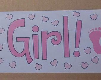 Baby Girl Shower Banner