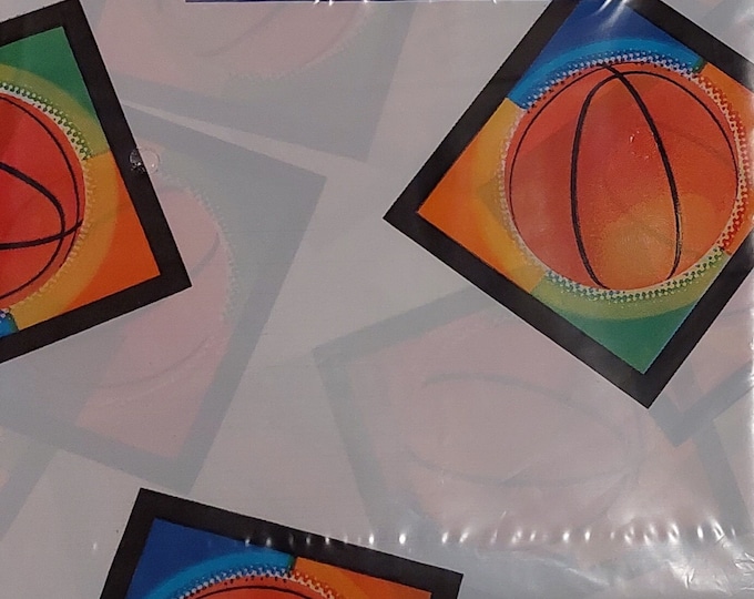 Championship Basketball Party Table Cover