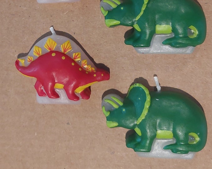Dinosaur Birthday Party Candles (4)