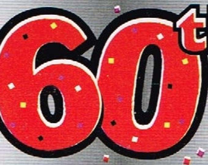 Happy 60th Birthday Party Banner