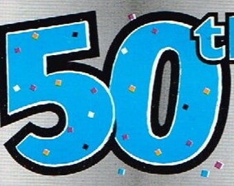 Happy 50th Birthday Party Banner