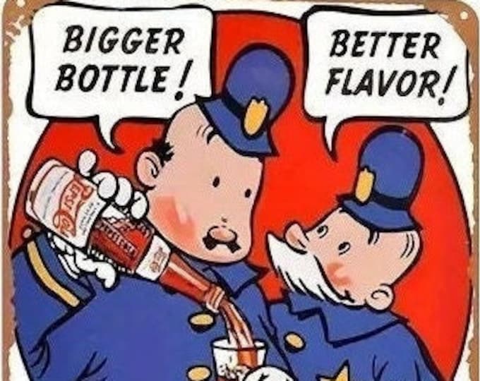 Drink Pepsi - Cola Retro Style Metal Sign - 8x12 Inch