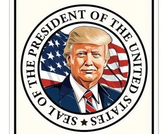 President Donald J Trump Metal Sign - 8x12 Inch