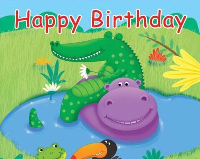 Jungle Buddies Happy Birthday Luncheon Napkins (16)