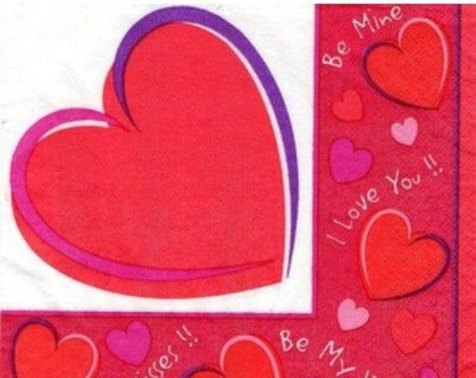Valentine's Day Sweethearts Beverage Napkins (30)