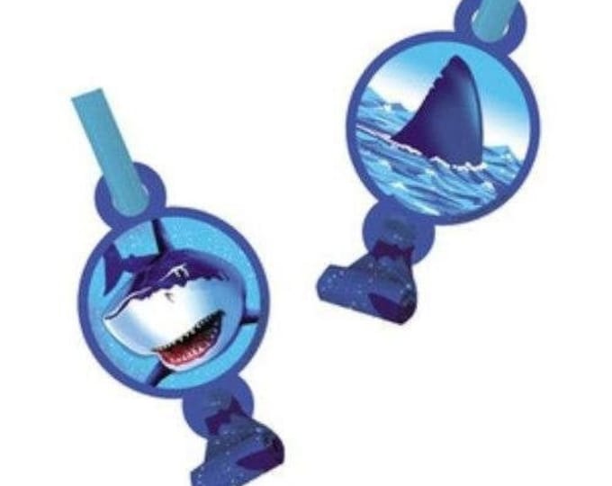 Shark Themed Blowouts (8) - Birthday Party Favors