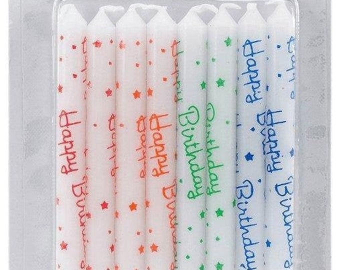 Happy Birthday Stick Party Candles (8)