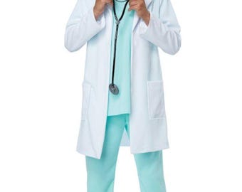 Kids Doctor & Healthcare Hero Costume - Complete Scrubs Outfit Set for Boys and Girls