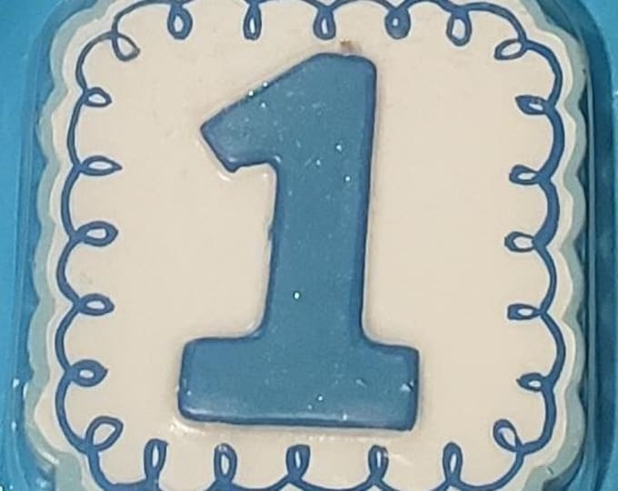 Boy's 1st Birthday Party Candle