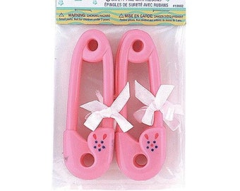 Baby Shower Diaper Pin Party Favors - Pink