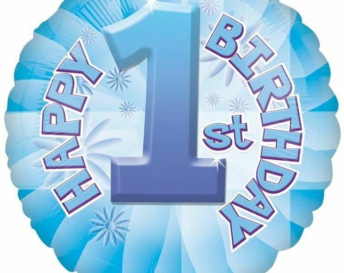 Baby Boy's 1st Birthday Balloon