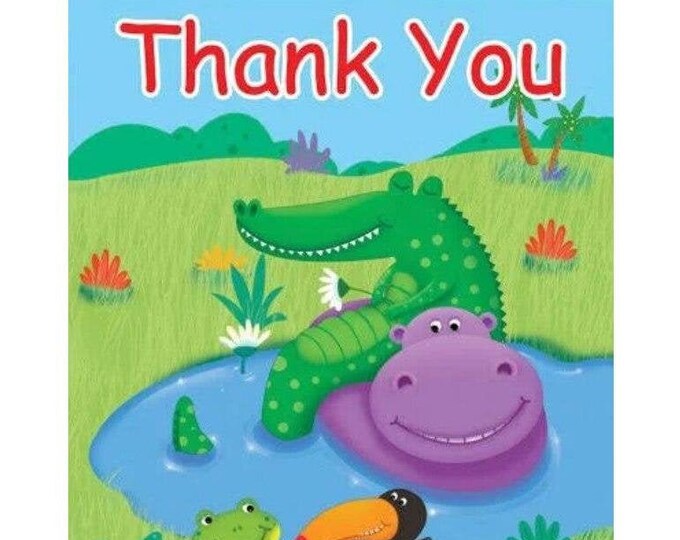 Jungle Buddies Thank You Cards (8)