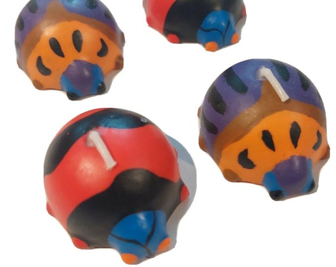 Ladybug and Beetle Birthday Party Candles (4)