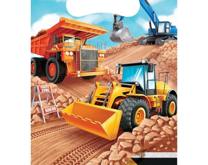 Big Dig Construction Trucks Loot Bags (8)