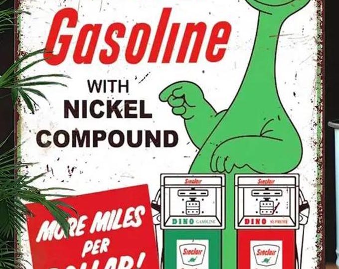 Sinclair Gasoline Gas Station Metal Sign - 8x12 Inch
