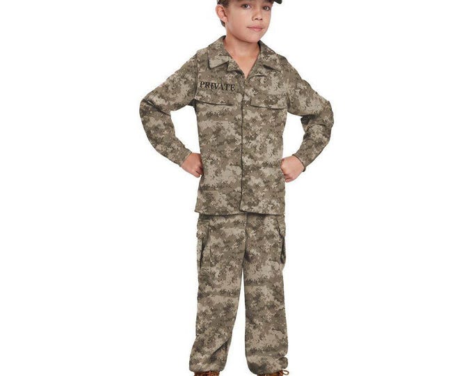 Military Soldier Childs Costume - Boy's, Girls, Unisex