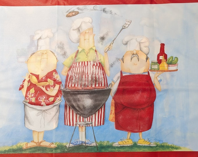 Masters of the Grill Table Cover - BBQ Grilling Party Supplies