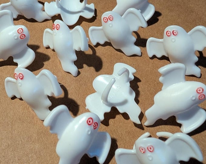 Halloween Ghost Rings - Kids Party Favors (12)