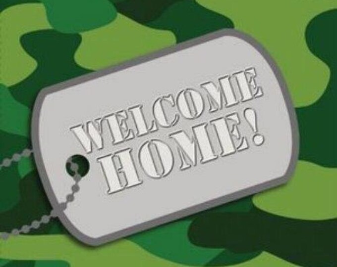 WELCOME HOME Camo Luncheon Napkins (16)