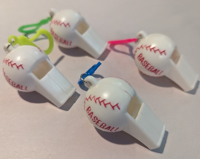 Baseball Whistle Party Favors (4)